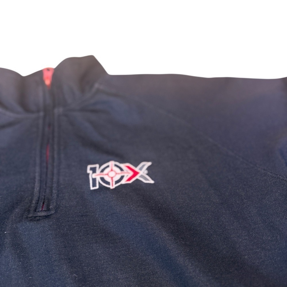 IOX Black Quarter Zip Pullover Men's Medium Performance Golf Athletic Shirt Top - Picture 6 of 12